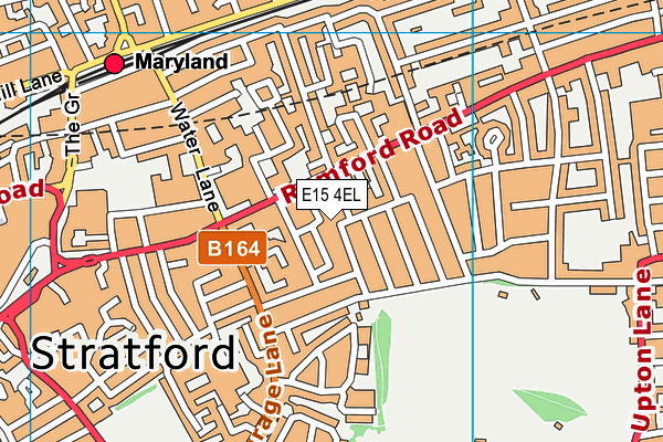 E15 4EL map - OS VectorMap District (Ordnance Survey)