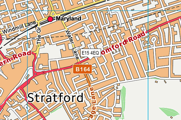 E15 4EQ map - OS VectorMap District (Ordnance Survey)