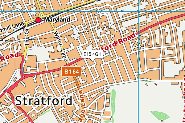 E15 4GH map - OS VectorMap District (Ordnance Survey)