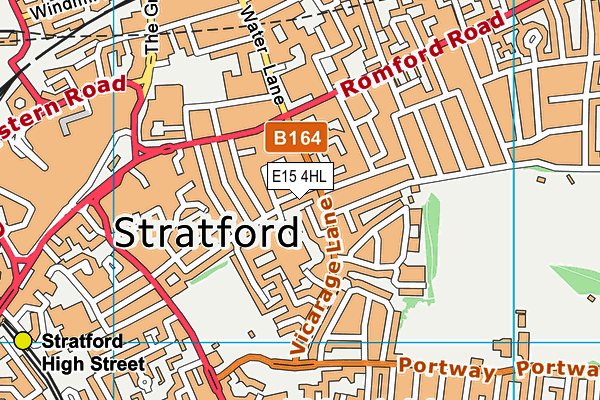 E15 4HL map - OS VectorMap District (Ordnance Survey)