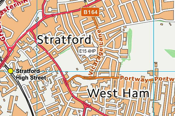 E15 4HP map - OS VectorMap District (Ordnance Survey)