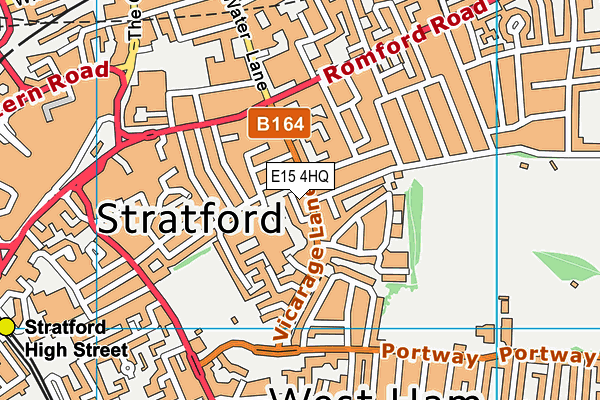 E15 4HQ map - OS VectorMap District (Ordnance Survey)