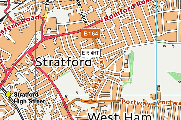 East London Independent School map (E15 4HT) - OS VectorMap District (Ordnance Survey)