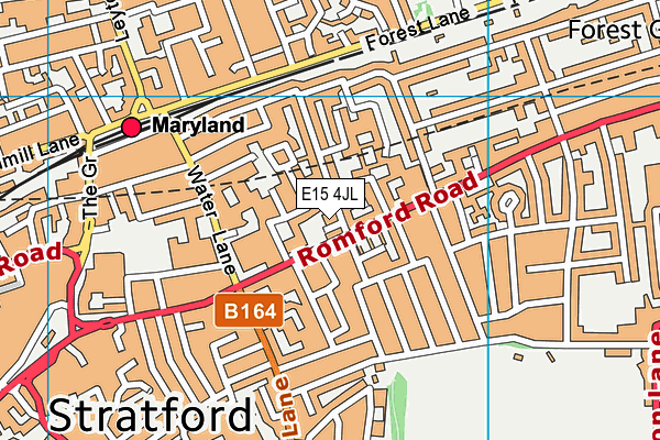 E15 4JL map - OS VectorMap District (Ordnance Survey)