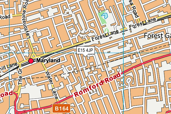 E15 4JP map - OS VectorMap District (Ordnance Survey)