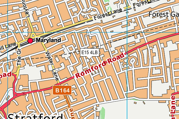 E15 4LB map - OS VectorMap District (Ordnance Survey)
