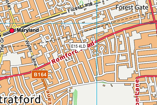 E15 4LD map - OS VectorMap District (Ordnance Survey)