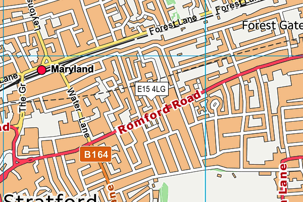 E15 4LG map - OS VectorMap District (Ordnance Survey)