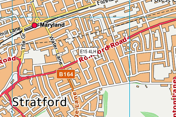 E15 4LH map - OS VectorMap District (Ordnance Survey)