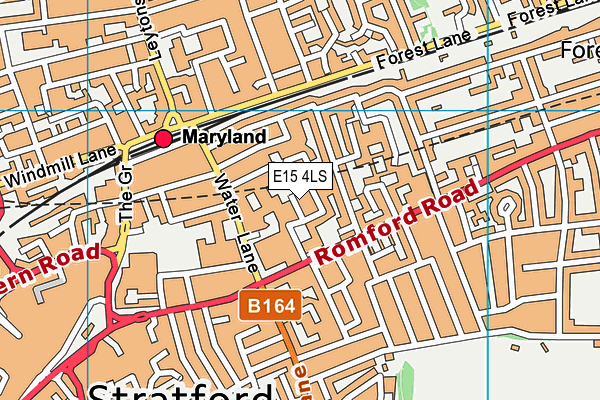 E15 4LS map - OS VectorMap District (Ordnance Survey)