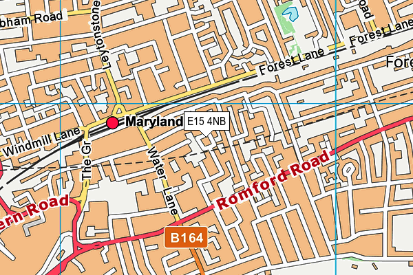 E15 4NB map - OS VectorMap District (Ordnance Survey)
