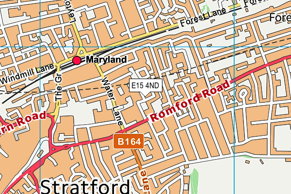 E15 4ND map - OS VectorMap District (Ordnance Survey)