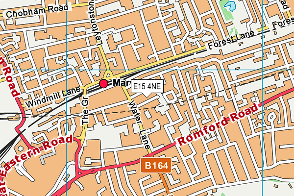 E15 4NE map - OS VectorMap District (Ordnance Survey)