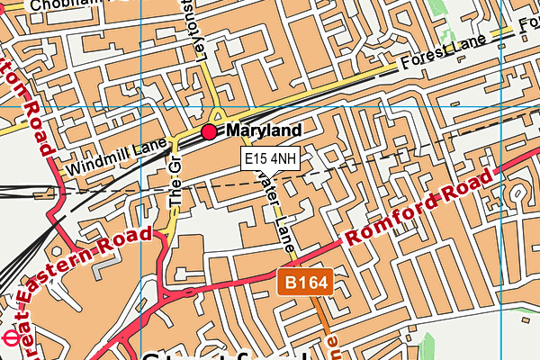 E15 4NH map - OS VectorMap District (Ordnance Survey)