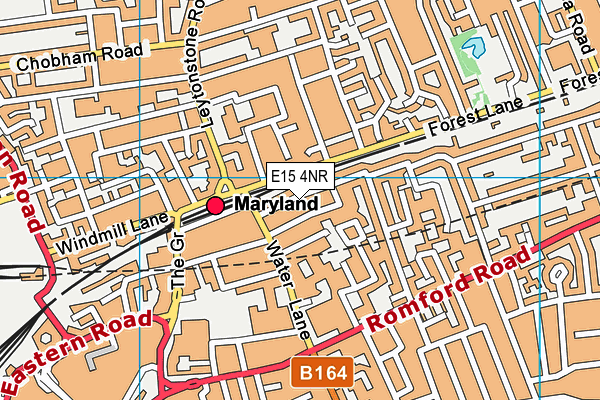 E15 4NR map - OS VectorMap District (Ordnance Survey)