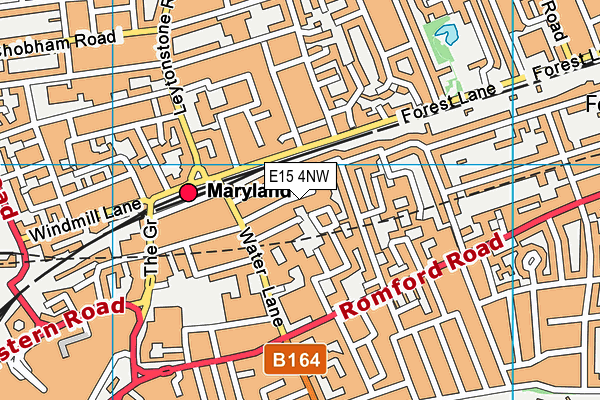 E15 4NW map - OS VectorMap District (Ordnance Survey)