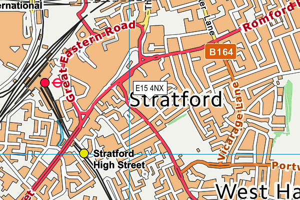 E15 4NX map - OS VectorMap District (Ordnance Survey)