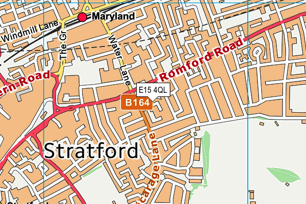 E15 4QL map - OS VectorMap District (Ordnance Survey)