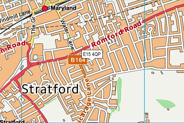 E15 4QP map - OS VectorMap District (Ordnance Survey)