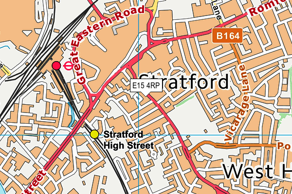 E15 4RP map - OS VectorMap District (Ordnance Survey)