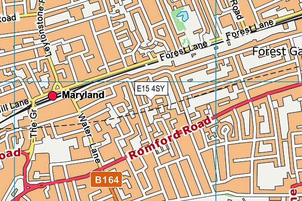 E15 4SY map - OS VectorMap District (Ordnance Survey)