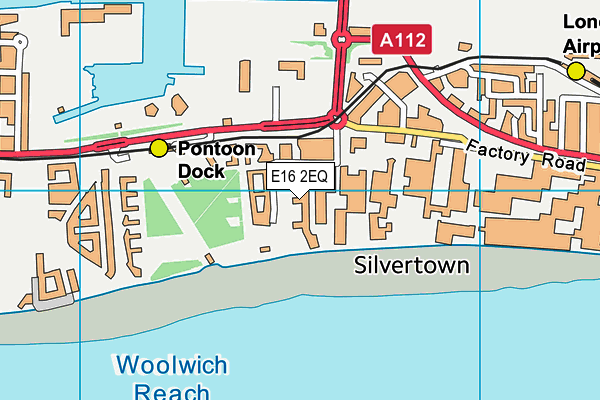 E16 2EQ map - OS VectorMap District (Ordnance Survey)