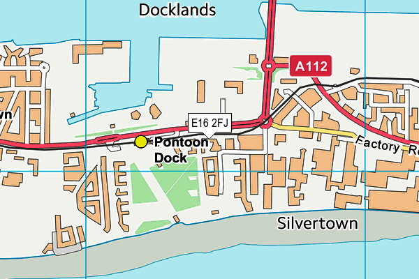 E16 2FJ map - OS VectorMap District (Ordnance Survey)