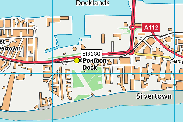 E16 2GQ map - OS VectorMap District (Ordnance Survey)