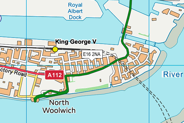 E16 2NA map - OS VectorMap District (Ordnance Survey)