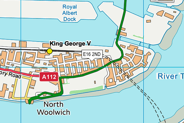 E16 2ND map - OS VectorMap District (Ordnance Survey)