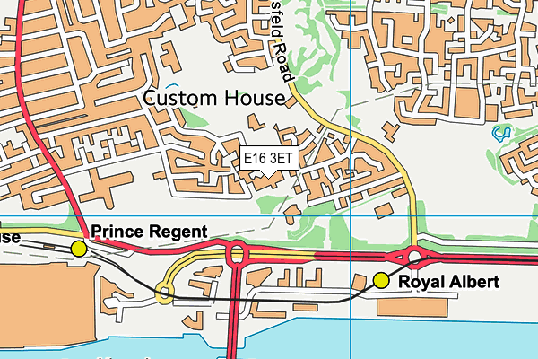Calverton Primary School map (E16 3ET) - OS VectorMap District (Ordnance Survey)