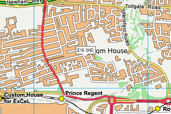 Scott Wilkie Primary School map (E16 3HD) - OS VectorMap District (Ordnance Survey)