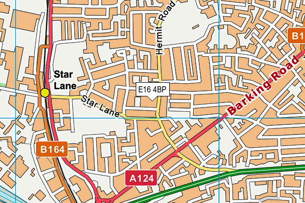 E16 4BP map - OS VectorMap District (Ordnance Survey)