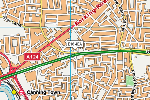 E16 4EA map - OS VectorMap District (Ordnance Survey)