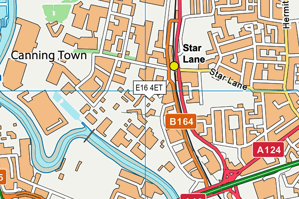 E16 4ET map - OS VectorMap District (Ordnance Survey)