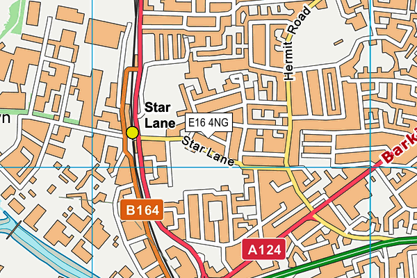 E16 4NG map - OS VectorMap District (Ordnance Survey)
