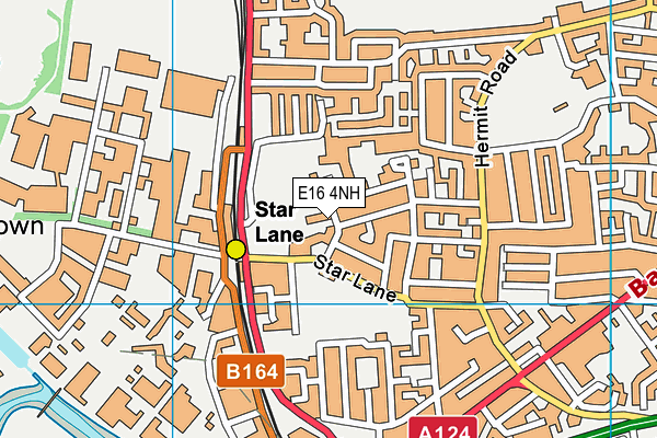 E16 4NH map - OS VectorMap District (Ordnance Survey)