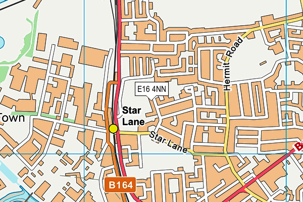 E16 4NN map - OS VectorMap District (Ordnance Survey)