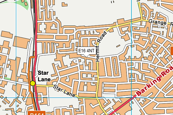 E16 4NT map - OS VectorMap District (Ordnance Survey)