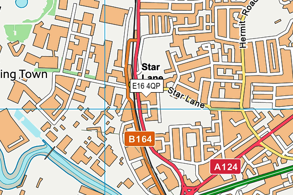 E16 4QP map - OS VectorMap District (Ordnance Survey)