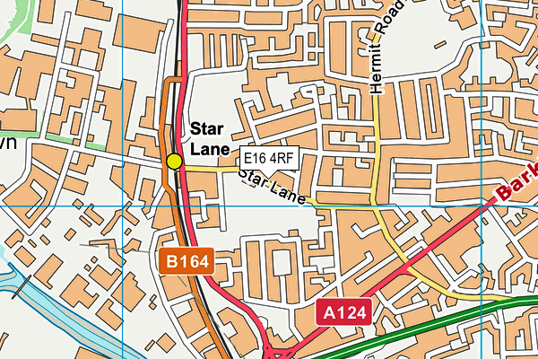 Star Park map (E16 4RF) - OS VectorMap District (Ordnance Survey)