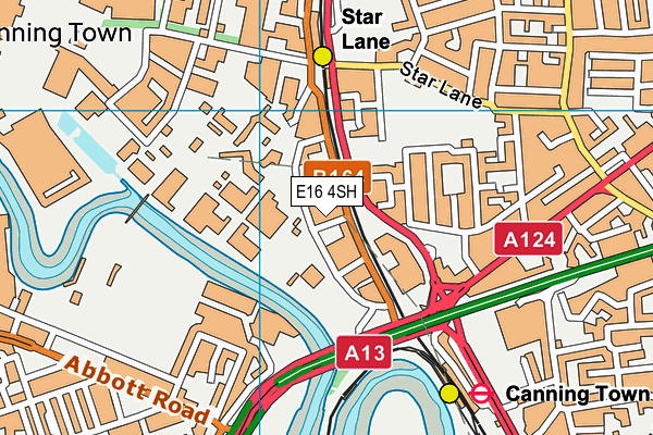 E16 4SH map - OS VectorMap District (Ordnance Survey)