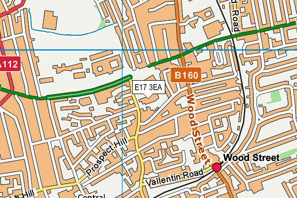 E17 3EA map - OS VectorMap District (Ordnance Survey)