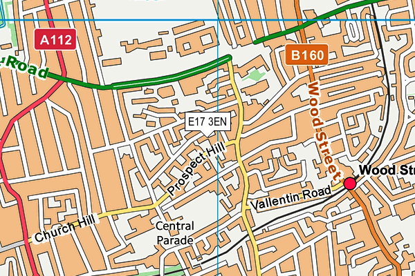 E17 3EN map - OS VectorMap District (Ordnance Survey)