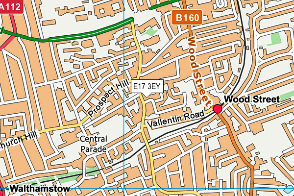 E17 3EY map - OS VectorMap District (Ordnance Survey)