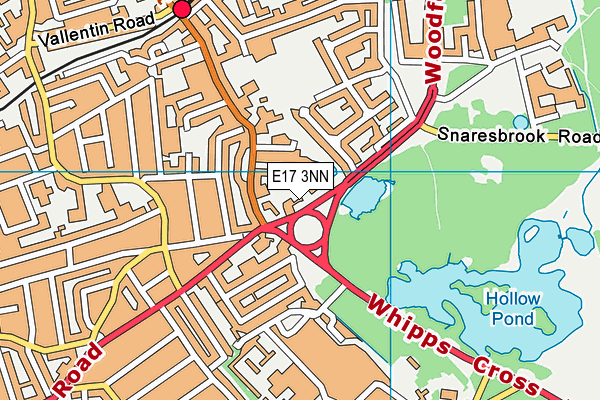 E17 3NN map - OS VectorMap District (Ordnance Survey)