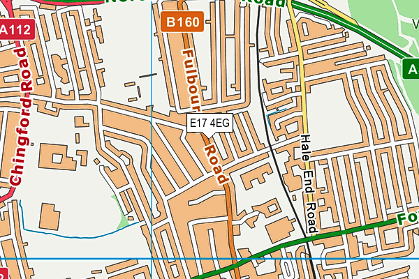 E17 4EG map - OS VectorMap District (Ordnance Survey)