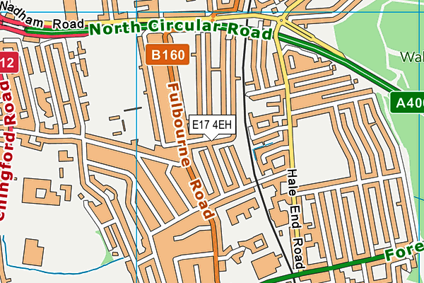E17 4EH map - OS VectorMap District (Ordnance Survey)