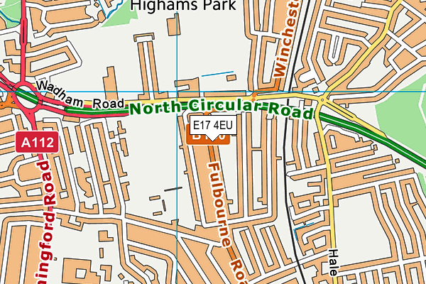 E17 4EU map - OS VectorMap District (Ordnance Survey)