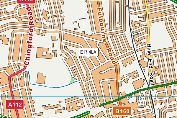 E17 4LA map - OS VectorMap District (Ordnance Survey)